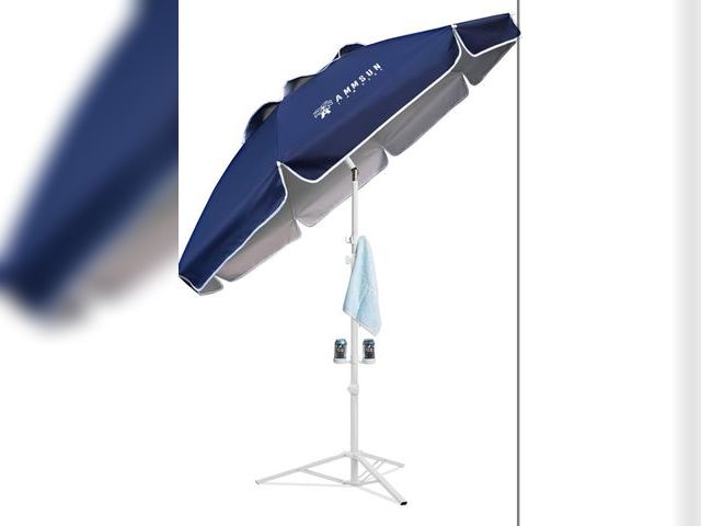 Lot 96-174619 - Appears to be a portable umbrella with stand, varies from stock photo, appears unused