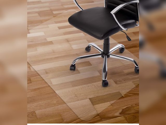 Lot 96-227660 - Kuyal Clear Chair Mat, Hard Floor Use, ?" x 32" Transparent Office Home Floor Protector mat Chairmat...