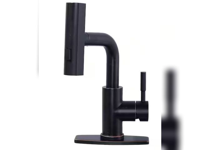 Lot 96-198262 - IVIGA
3 Modes Single Handle Stainless Steel Waterfall Bar Faucet with Pull Down Sprayer and Deckplat...