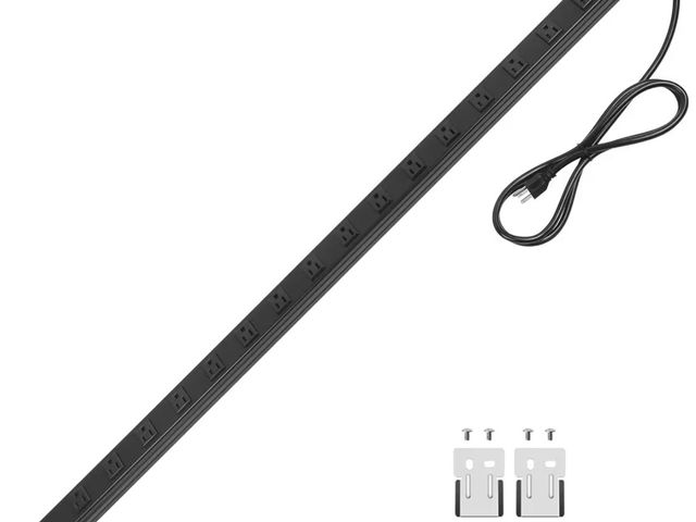 Lot 96-180208 - Long Heavy Duty 16 Outlet Large Metal Garage Workshop Multi Wide Industrial Power Strip

Appears unu...