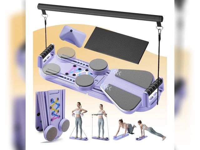 Lot 96-173823 - Pilates Board - Pilates Reformer Set, 7 in 1 Pilates Boards for Home Workout, Portable and Foldable ...