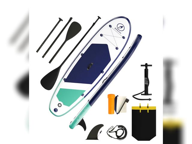 Lot 96-181266 - Inflatable Stand Up Paddle Board with SUP Accessories &amp; Backpack. Paddle Boards for Adults. Non-...