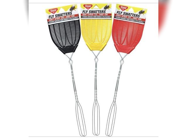 Lot 96-214118 - 10 Pack Fly Swatters assorted colors