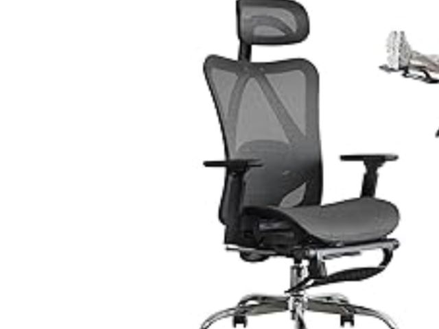 Lot 96-177418 - DFLIVE Ergonomic Office Chair Used, Loose Hardware in box Untested