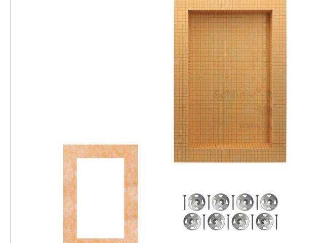Lot 96-179347 - Schluter Kerdi-Board-SN Shower Niche with Frame 12 in. W x 20 in. L x 0.5 in. T Underlayment for Til...