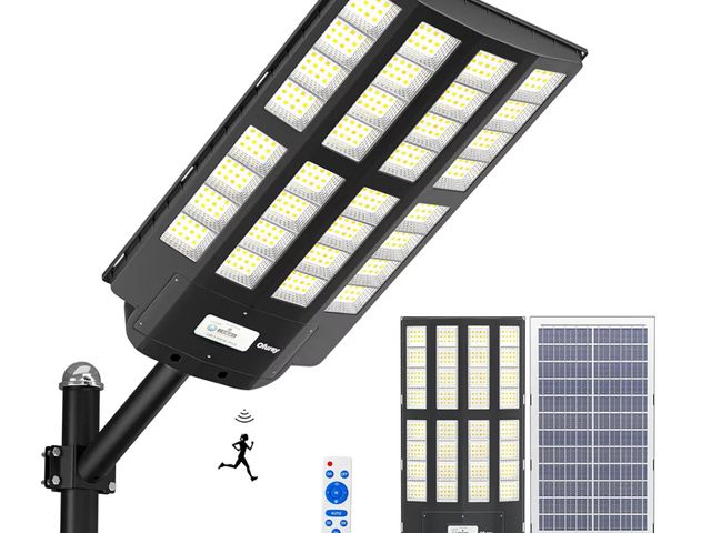 Lot 96-177249 - Ofuray Of-6200W Solar Street Lights Outdoor, 620000LM Solar Security Flood Light Parking Lot Lights ...