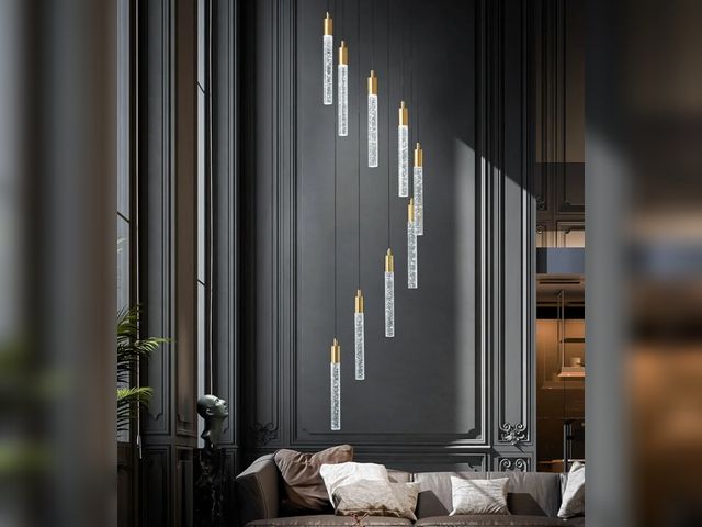 Lot 96-175798 - zhllmq
9-Light Modern Living Room Chandelier Gold Brass Finish Crystal Ceiling Pendant Lights LED Di...