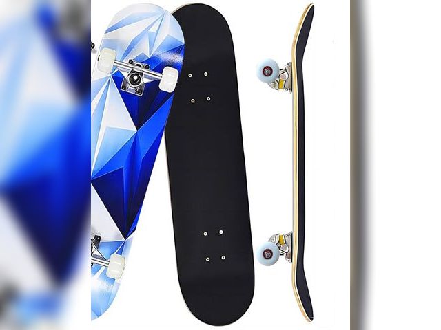 Lot 96-164046 - Pro Complete Skateboards for Beginners Girls Boys Kids Youths Teens Adults 31"x8" Skate Boards 7 Lay...