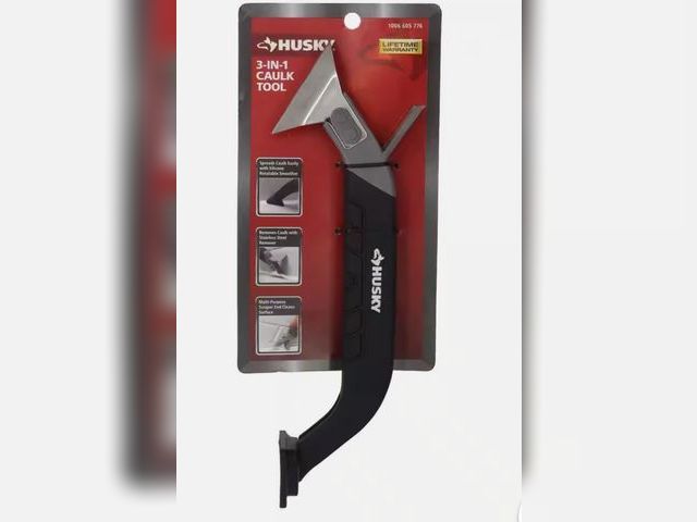 Lot 96-179426 - Husky 3-In-1 Caulk Tool Used, scraper portion is broken