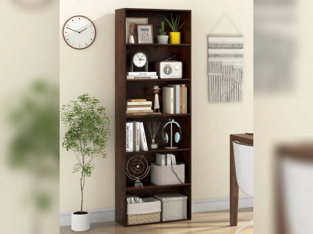 Lot 96-197715 - Giantex 6-Tier Bookcase, 70" Tall Wooden Bookshelf, Freestanding Storage Organizer w/Open Shelves
Op...