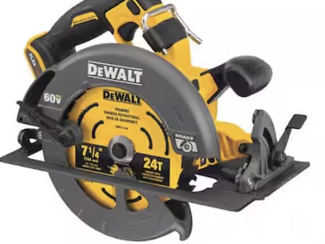 Lot 96-214145 - FLEXVOLT 60V MAX Cordless Brushless 7-1/4 in. Circular Saw with Brake (Tool Only) MSRP $299 Used unt...