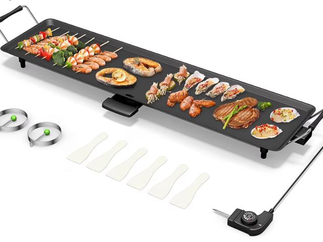 Lot 96-227577 - KOTEK 35” Electric Griddle, Nonstick Extra Large Teppanyaki Grill
2000W Smokeless Flat Top Griddle w...