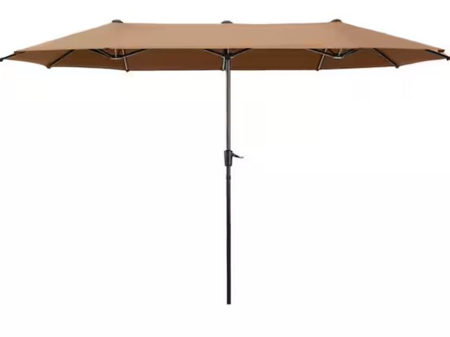 Lot 96-164043 - PHI VILLA
13 ft. Market Patio Umbrella 2-Side in Maillard Brown

MSRP $170

New
