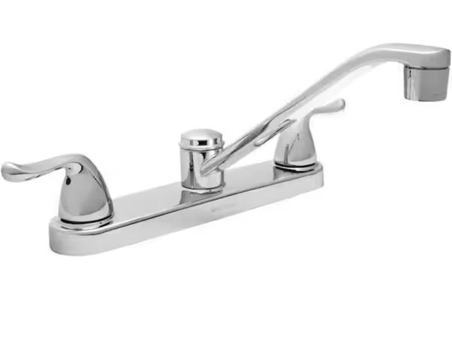 Lot 96-181699 - Glacier Bay
Constructor Double Handle Standard Kitchen Faucet in Chrome
unused open box