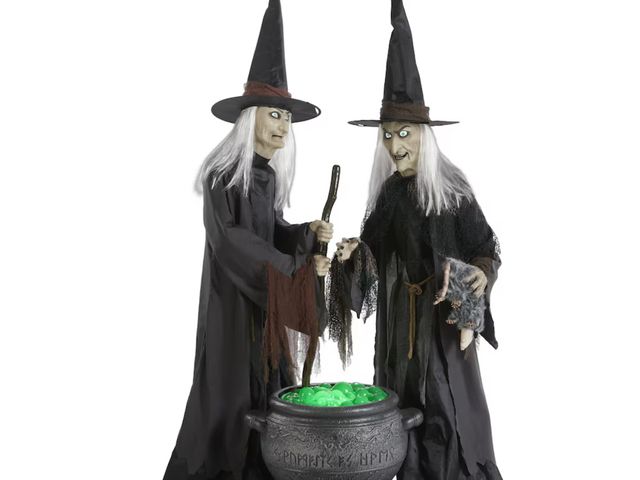 Lot 96-183660 - 6.5 Ft Gruesome Grounds Animated LED Witches Scene 
New 
MSRP $249.99