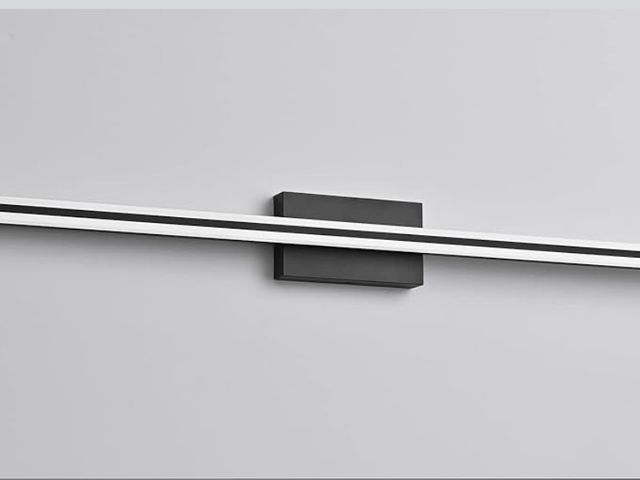 Lot 96-184990 - SOLFART Bathroom Lights Over Mirror Matte Black Dimmable Modern LED Vanity Lighting Fixtures 48 Inch...