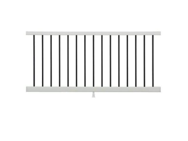 Lot 96-179671 - Trex
Enhance 6 ft. x 36 in. Classic White Composite Rail and Round Aluminum Baluster Kit-Horizontal ...