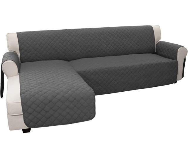 Lot 96-190773 - Easy-Going Sectional Couch Covers for Dogs L Shape Sofa Cover Reversible Sofa Slipcover Chaise Loung...