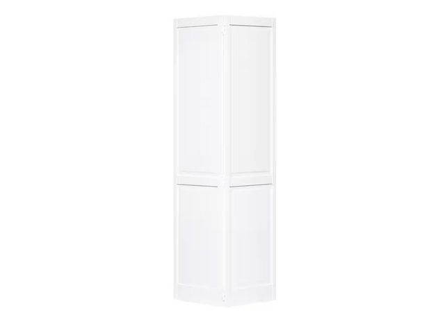 Lot 96-165063 - Kimberly Bay
Traditional 4-Panel 32 in. x 80 in. Solid Core White Primed Wood Bi-fold Door with Hard...