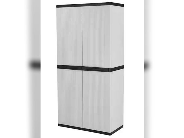Lot 96-194052 - HDX
Premium One 35 in. W x 71.7 in. x 18.5 in. D 4-Shelf Resin Freestanding Cabinet in Grey
unused, ...