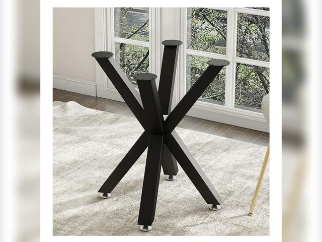 Lot 96-178146 - Table Base 28 Inch,Heavy Duty Pedestal Metal Dining Table Base for Glass, Marble, and Wood Tops, Fur...