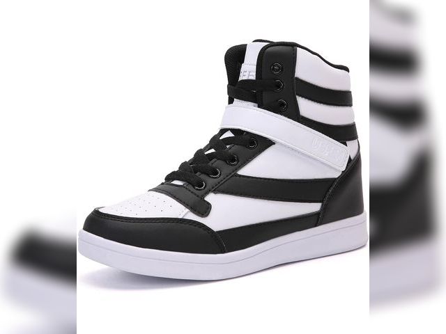 Lot 96-187990 - UBFEN Womens High Top Sneakers with Hidden Wedge Heel Ankle Support 2 Inch Height Increase 80s Retro...