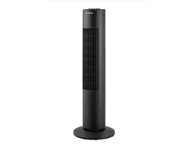 Lot 96-163329 - Hampton Bay
29 in. 3-Speed Oscillating Tower Fan in Black with Easy Carry Handle
Appears Lightly Use...