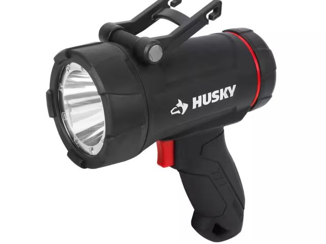 Lot 96-162940 - Husky 2500 Lumens Dual Power Floating Rechargeable Spotlight Appears unused or lightly used