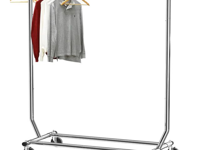 Lot 96-176019 - Simple Houseware Supreme Commercial Grade Clothing Garment Rack, Holds Up to 250 lbs, 50 to 75 Inche...