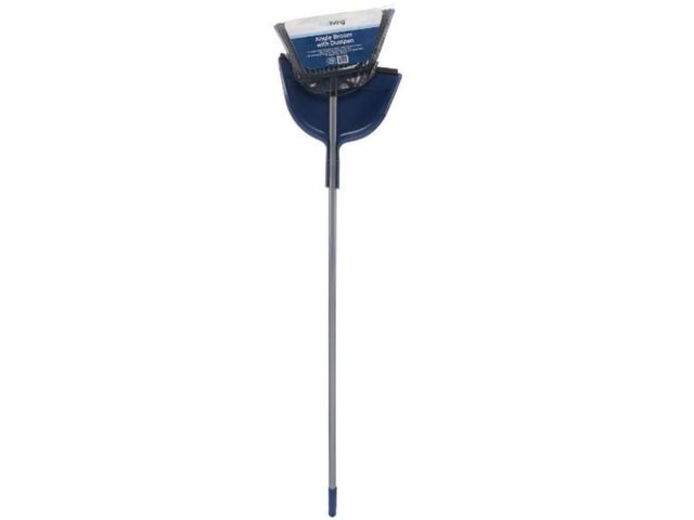 Lot 96-211686 - True Living Angle Broom with Dustpan
Color may vary from stock photo 
New, but hanging handle part (...