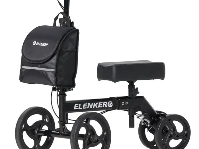 Lot 96-177743 - ELENKER Steerable Knee Walker Deluxe Medical Scooter for Foot Injuries Compact Crutches Alternative ...