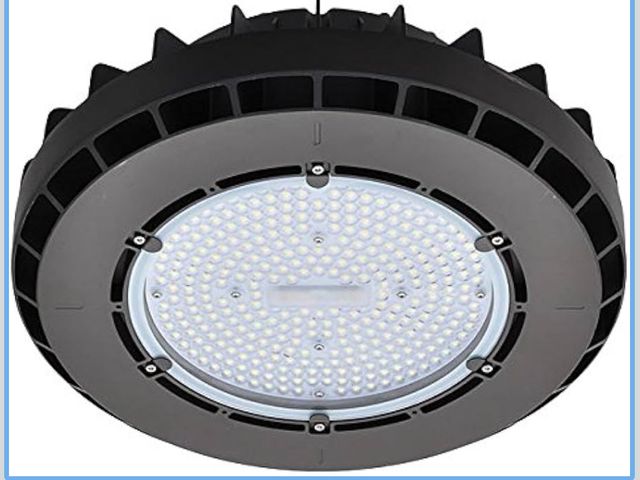 Lot 96-212249 - 200W LED Round Pendant High Bay Light Fixture, UL-Listed &amp; DLC-Qualified, Daylight 5000K, 3823WH...