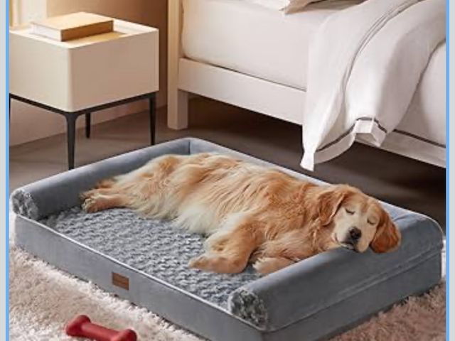 Lot 96-211203 - BFPETHOME Dog Beds for Large Dogs, Orthopedic Dog Bed for Medium Large Dogs,Big Waterproof Couch Pet...