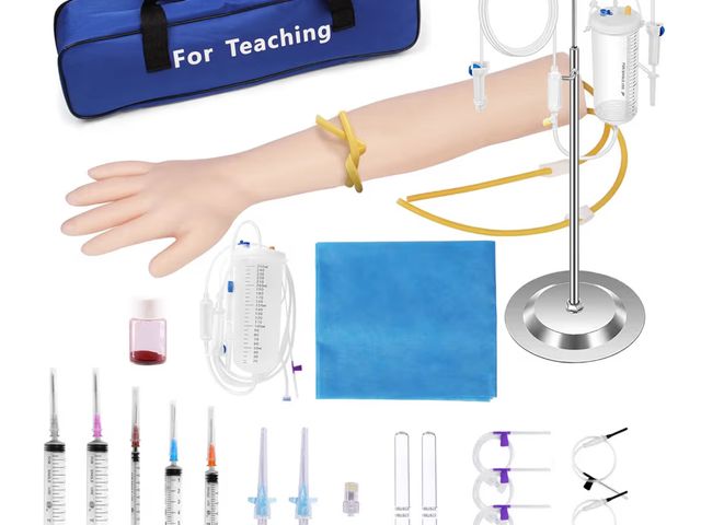 Lot 96-177544 - Phlebotomy Practice Kit, IV Practice Arm Venipuncture Practice Kit Phlebotomy Practice Arm

New