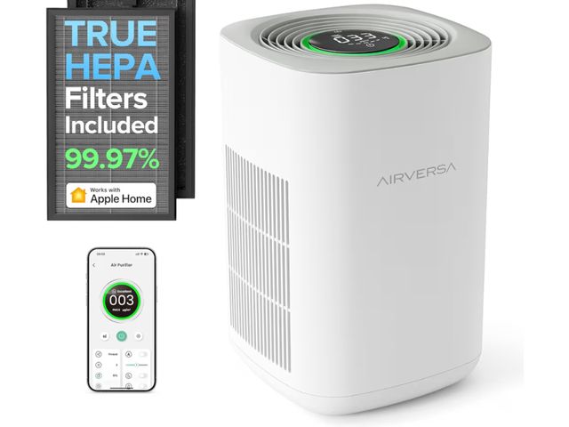 Lot 96-177823 - Airversa HomeKit Air Purifier over Thread Works with HomeKit (Home Hub Required) 3-Stage H13 True HE...