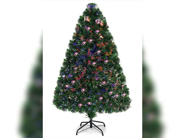 Lot 96-192527 - Costway
4 ft. Pre-Lit Fiber Optic Artificial PVC Christmas Tree with Metal Stand Holiday
New