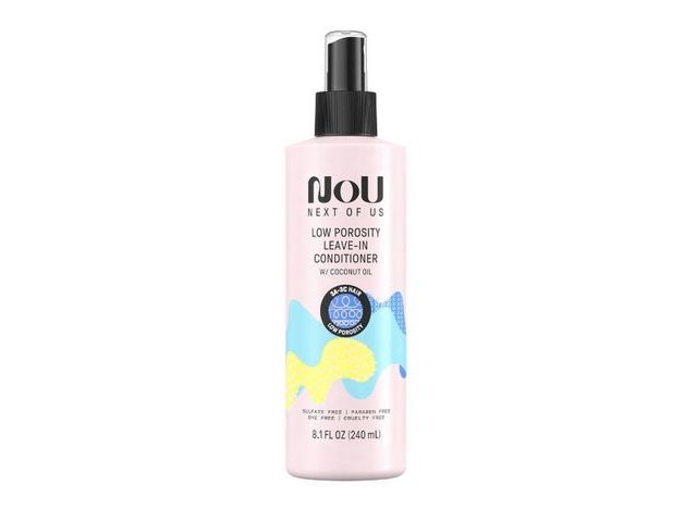 Lot 96-201118 - NOU Next of Us Low Porosity Leave-In Conditioner with Coconut Oil, 8.1 fl oz New