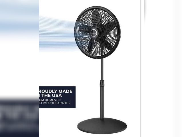 Lot 96-162280 - Lasko Cyclone 18 in. 3 Speed Oscillating Pedestal Fan for Home in Black with Adjustable Height, Tilt...