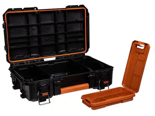 Lot 96-164718 - RIDGID
Pro Gear System Gen 2.0 Stackable Durable Compact Power Tool Box With Secure Hang Mounts
New,...