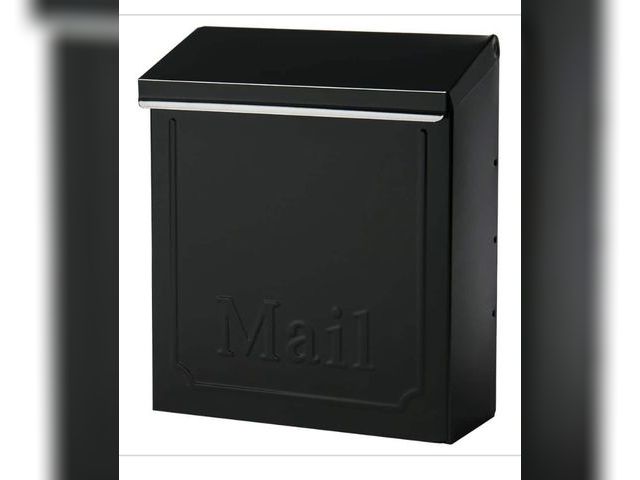 Lot 96-181726 - Architectural Mailboxes
Townhouse Black, Medium, Galvanized Steel, Locking, Vertical, Wall Mount Mai...