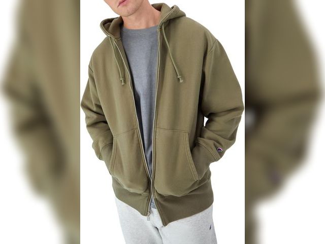 Lot 96-178941 - Champion Men's Zip-up Hoodie, Reverse Weave, Sweatshirt, Fleece Zip-up Hoodie for Men Size S Unused