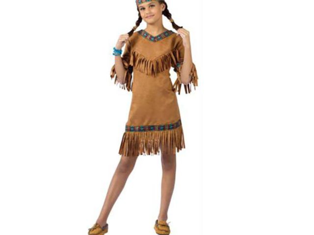 Lot 96-193221 - Pack of 6 Fun World Native American Girl Costume Child Medium New MSRP $186