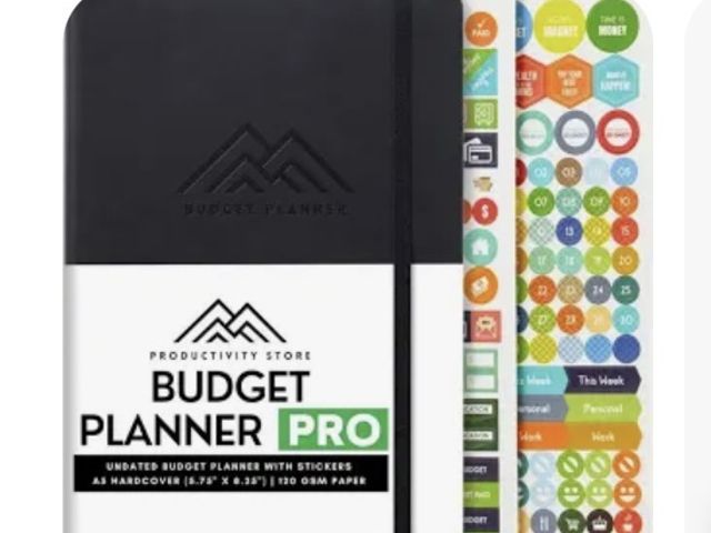 Lot 96-197777 - Best  Budget Planner &amp; Budget Book | 12-Mo Finance Planner, Monthly Bill Organizer, Budget, Debt...