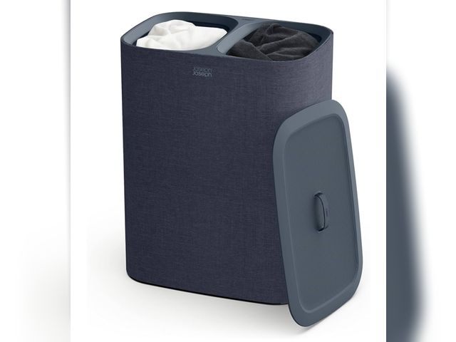 Lot 96-174324 - Joseph Joseph Tota 90 liter/23.8 gallon Laundry Hamper Separation Basket with lid, 2 Removable Washi...