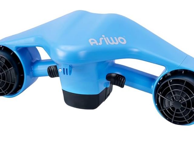Lot 96-164376 - Asiwo Underwater Scooter, Sea Scooter Dual Motors with Action Camera Mount for Kids/Adults, Water Sc...