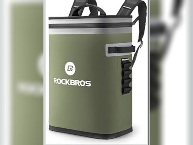 Lot 96-173128 - ROCKBROS Backpack Cooler Leak-Proof Soft Sided Cooler Waterproof Insulated Backpack Cooler Bag 36 Ca...