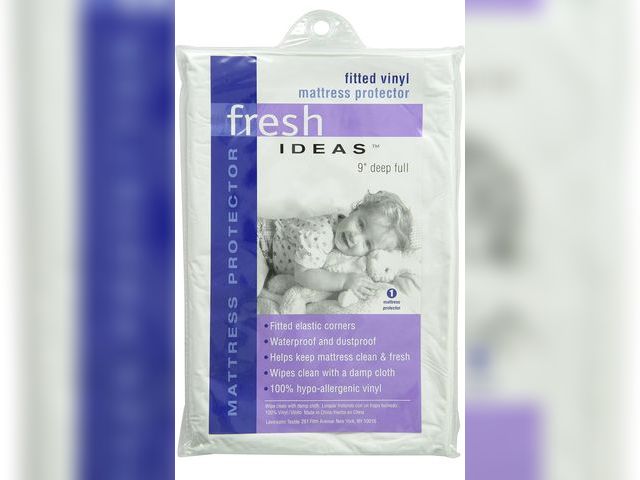 Lot 96-179484 - 100% Vinyl Hypoallergenic, Fresh Ideas Waterproof Mattress Protector, Full White
New