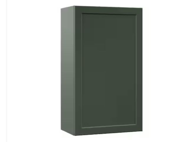 Lot 96-167464 - Hampton Bay Designer Series Melvern 21 in. W 12 in. D 36 in. H Assembled Shaker Wall Kitchen Cabinet...