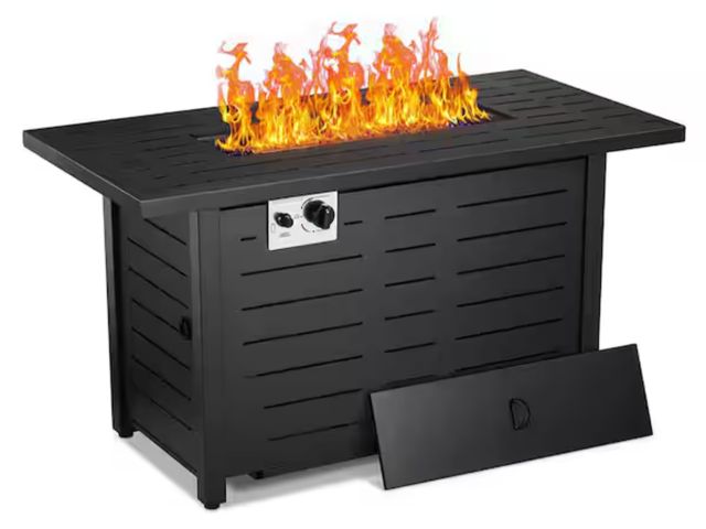 Lot 96-199912 - R.W.FLAME
43 in., 50,000 BTU Multi-Purpose Rectangular Propane Gas Fire Pit Table
New 
Msrp $315.00