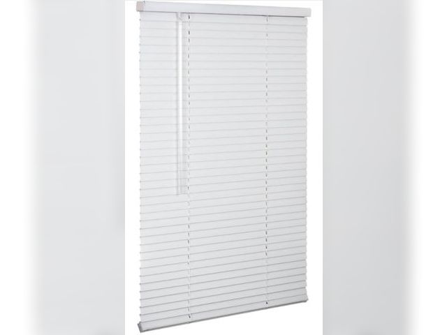 Lot 96-180871 - LOTUS &amp; WINDOWARE Cordless 1" Aluminum Mini Blind 30" Wide x 60" Long, White, Metal Indoor Windo...